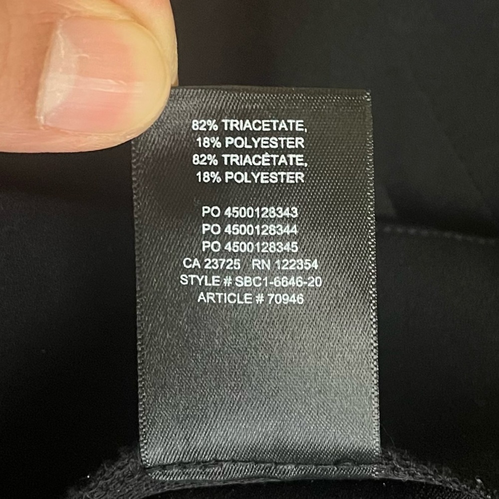 ARITZIA Babaton Lincoln Black Wide Leg High Waisted Trouser Pants Size 10 - Picture 7 of 8